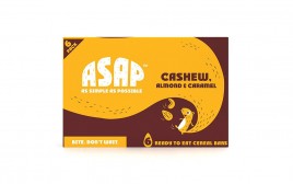 ASAP Cashew, Almond & Caramel Bars  Box  40 grams